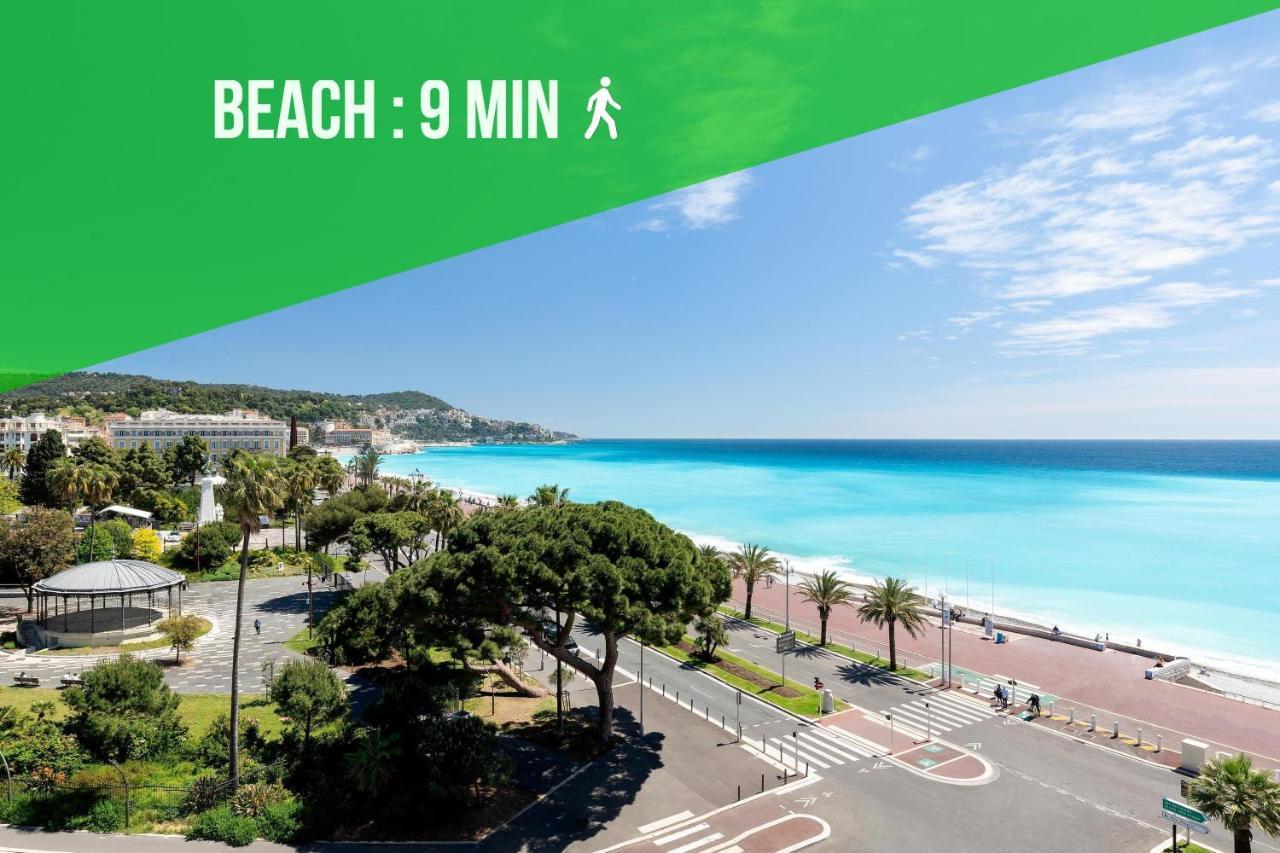2 Bedroom - Hyper Center - Kitchen - Tramway - Balcony - Air Conditioner - Wifi Nice Buitenkant foto